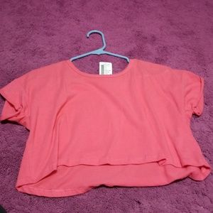 Pink crop top